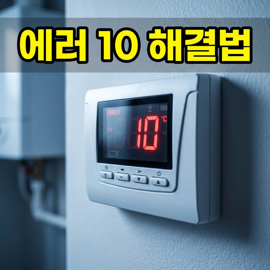 경동나비엔 보일러 에러코드 10 — 배기 막힘 원인과 배기구 점검법
