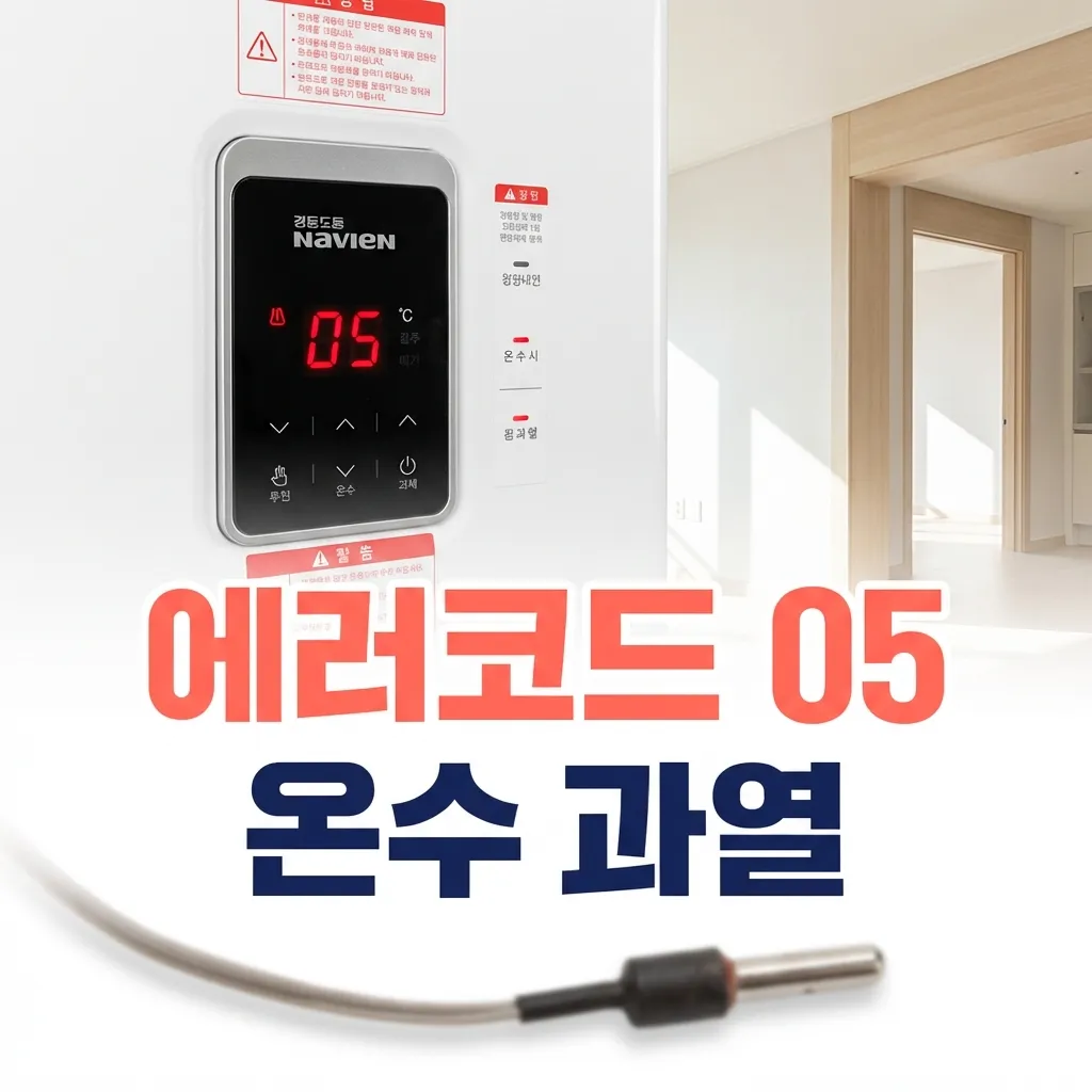 경동나비엔 보일러 에러코드 05 온수 과열 에러 원인과 센서 점검 방법