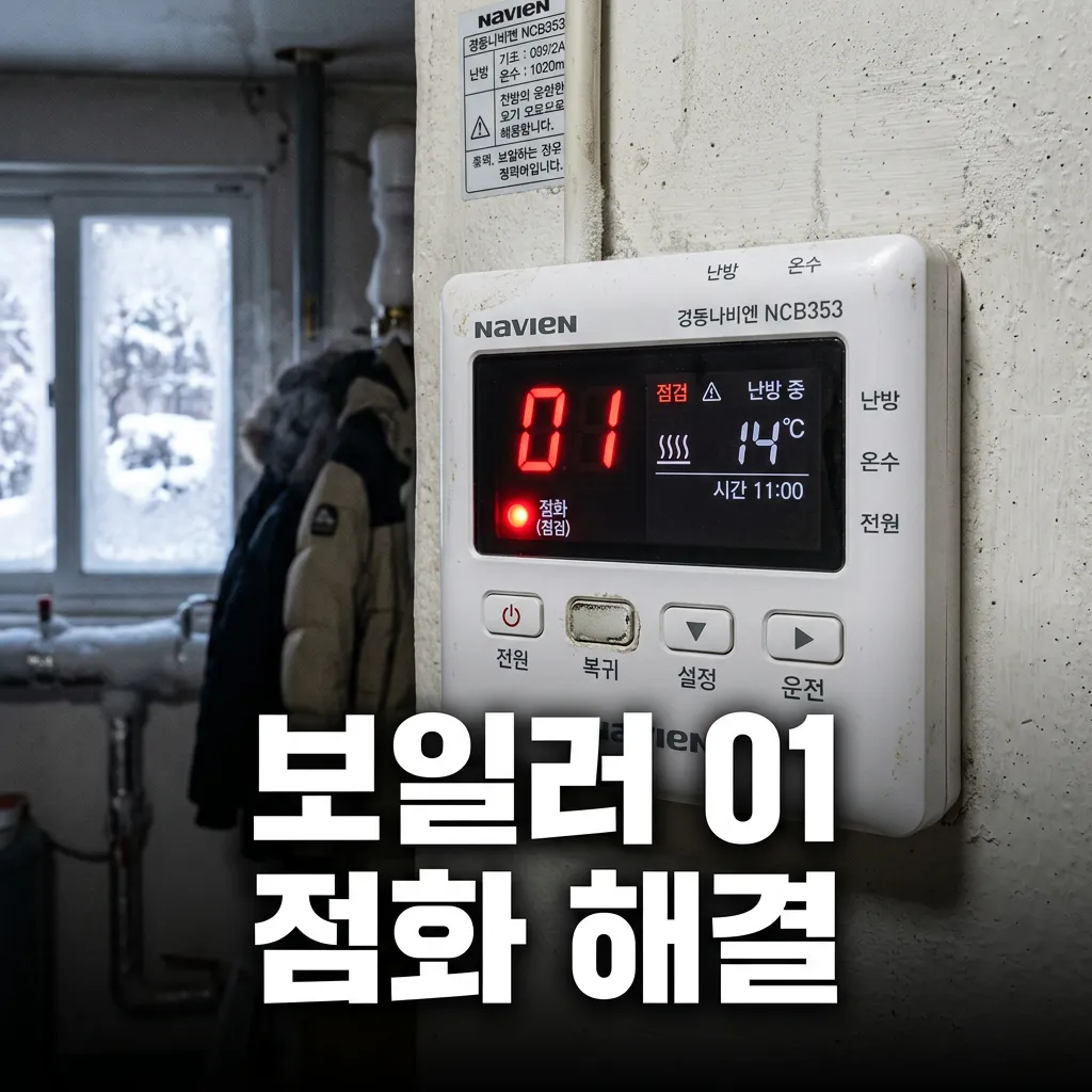 경동나비엔 보일러 에러코드 01 점화불량 원인 3가지와 자가 해결법