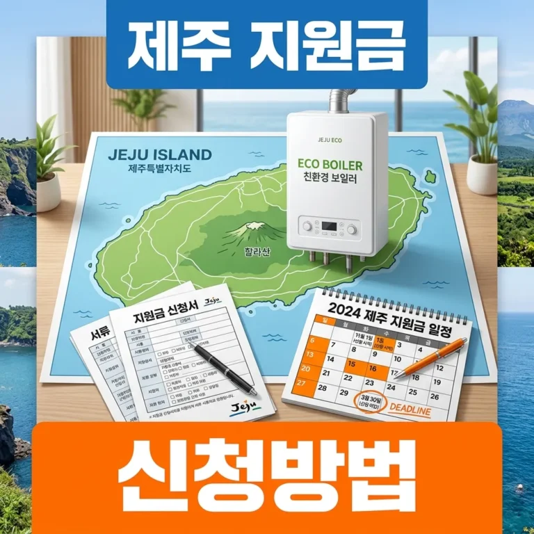 제주 친환경보일러 지원금 신청 방법 3가지 총정리