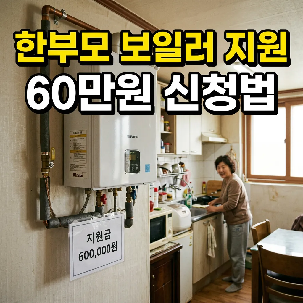 한부모가정 보일러 교체 지원금 60만원 신청방법 필요서류